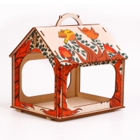 Деревянный скворечник - кормушка для птиц &laquo;Птички&raquo;