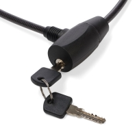 Замок навесной велосипедный LOCKLAND, 8х800 мм, перфорированный ключ с пластиковой ручкой Замок навесной велосипедный LOCKLAND, 8х800 мм, перфорированный ключ с пластиковой ручкой