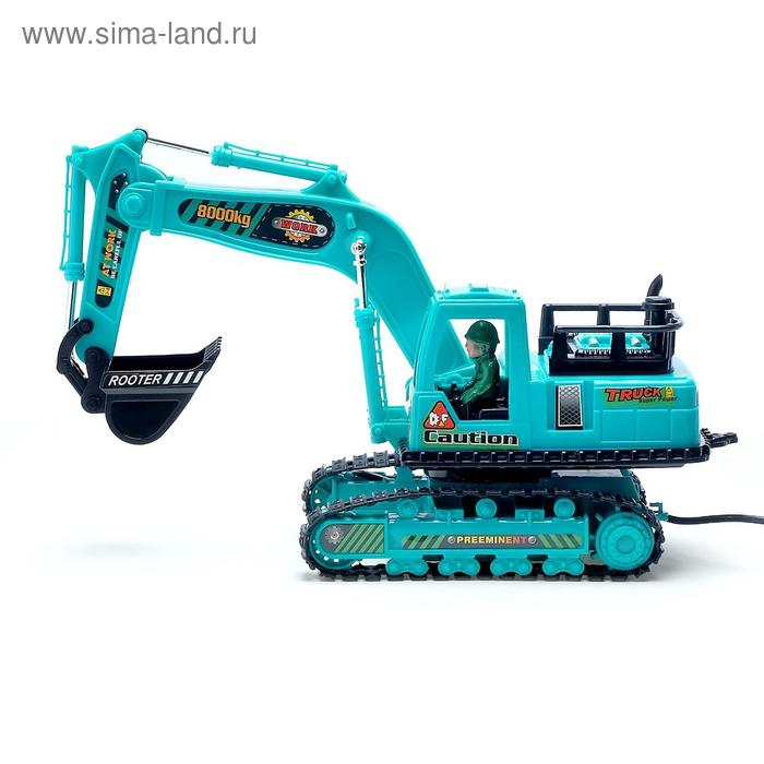 Экскаватор на дистанционном управлении «Строитель», работает от батареек, масштаб 1:18, цвета МИКС Экскаватор на дистанционном управлении «Строитель», работает от батареек, масштаб 1:18, цвета МИКС