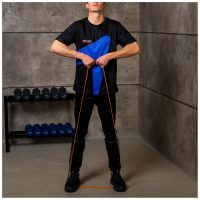 Эспандер ленточный многофункциональный ONLYTOP, 208х2,9х0,5 см, 11-36 кг, цвет оранжевый Эспандер ленточный многофункциональный ONLYTOP, 208х2,9х0,5 см, 11-36 кг, цвет оранжевый