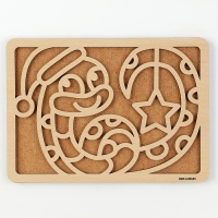 Аппликация пластилином на новый год &laquo;Змея в шапочке&raquo;, новогодний набор для творчества, символ года 2025