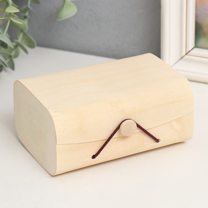 Шкатулка дерево под роспись прямоугольник Шкатулка дерево под роспись прямоугольник "Тонкий лист" 13х9х6 см