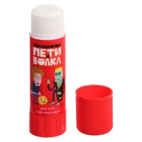 Клей-карандаш 13г ErichKrause EasyStick "Приключения Пети и Волка" PVP, экономичный расход, микс