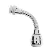 Аэратор ZEIN Z3603, поворотный, на шарнире, гибкий, 2 режима, хром/белый