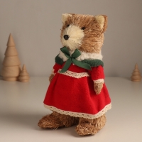 Декор "Мишутка в платье" 10х10х21 см Декор "Мишутка в платье" 10х10х21 см