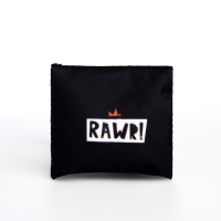 Кошелек детский текстильный "Дино", 11х9х0,5 см, цвет черный Кошелек детский текстильный "Дино", 11х9х0,5 см, цвет черный