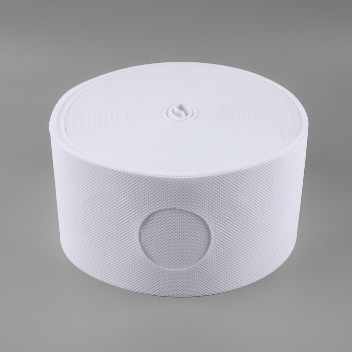 Шторная лента с отверстиями для люверсов, d = 5 см, 10 см, 50 &plusmn; 1 м, цвет белый