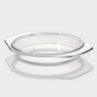 Кастрюля с крышкой из жаропрочного стекла для запекания Доляна &laquo;Фуэго&raquo;, 1,5 л, 23,5&times;20&times;6,5 см