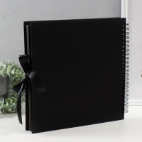 Фотоальбом  30 черных листов "Воспоминания" черный 31х32,5х3 см