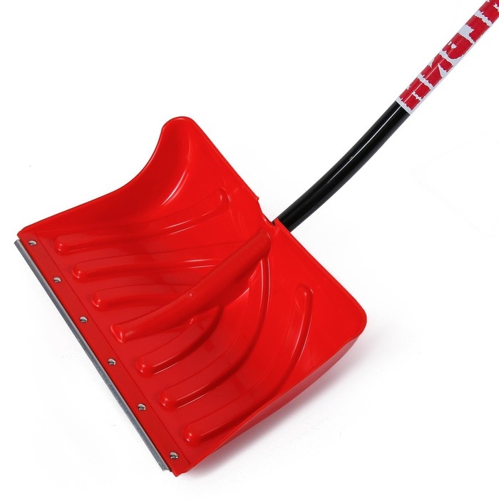 Лопата пластиковая, ковш 340 &times; 500 мм, с оцинкованной планкой, алюминиевый черенок, &laquo;Пингвин&raquo;