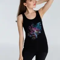 Майка женская Vibrance, черная, размер S