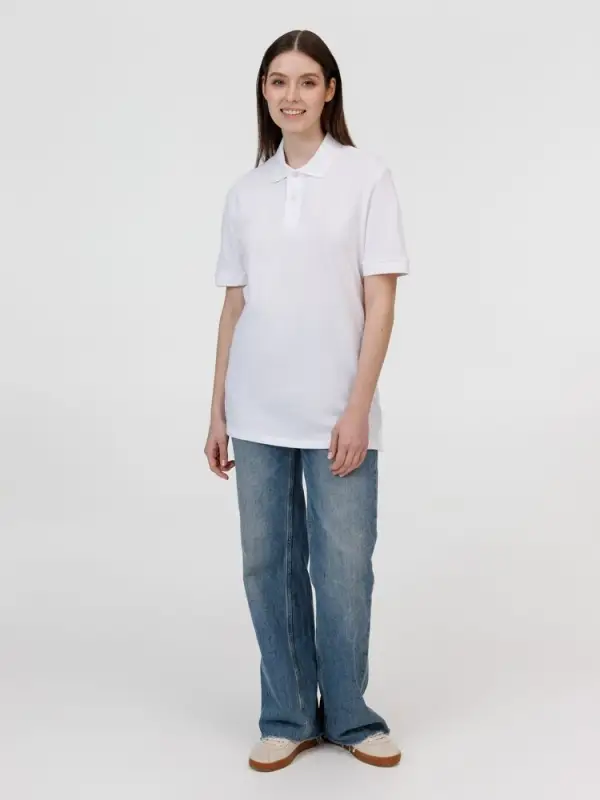 Рубашка поло унисекс Pacific, белая, размер XL