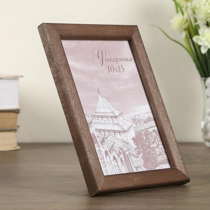 Фоторамка сосна с19 орех 10х15 см (пластиковый экран) Фоторамка сосна с19 орех 10х15 см (пластиковый экран)