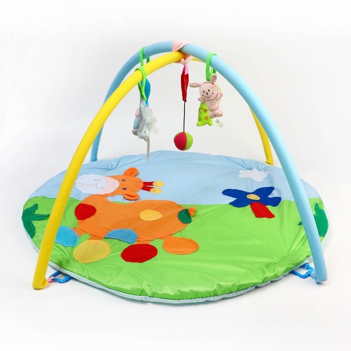 Развивающий коврик с дугами «Жирафик», 85х85 см, ВИДЫ МИКС, Крошка Я Развивающий коврик с дугами «Жирафик», 85х85 см, ВИДЫ МИКС, Крошка Я