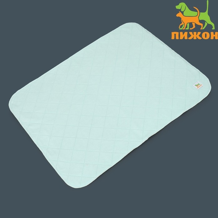 Пелёнка для животных многоразовая впитывающая, 70 х 90 см, зелёная Пелёнка для животных многоразовая впитывающая, 70 х 90 см, зелёная