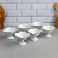 Набор конфетниц &laquo;Роза&raquo;, 6 шт: 250 мл, фарфор, Иран