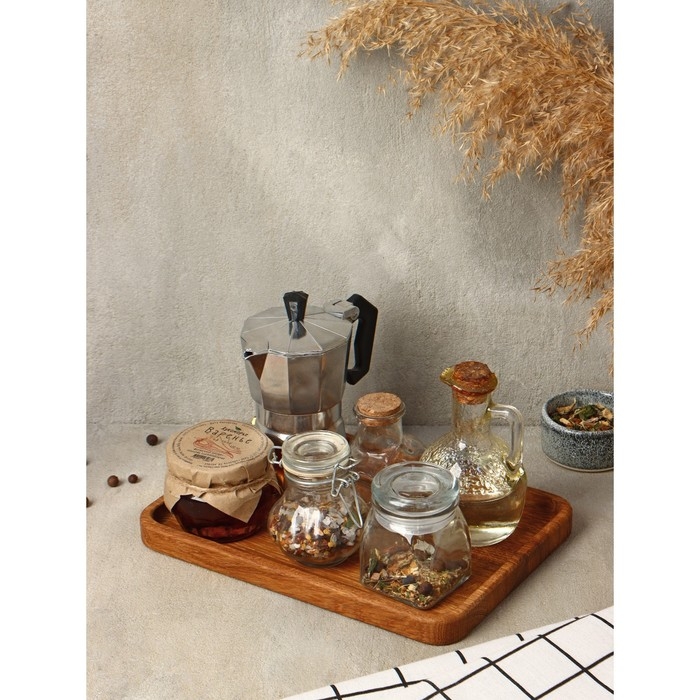 Блюдо - поднос для сервировки и подачи Adelica &laquo;Арно&raquo;, 25&times;18&times;1,7 см, дуб