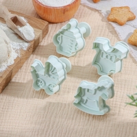 Набор плунжеров кондитерских Доляна «Малышок», 4 шт, 5×5 см, цвет МИКС Набор плунжеров кондитерских Доляна «Малышок», 4 шт, 5×5 см, цвет МИКС