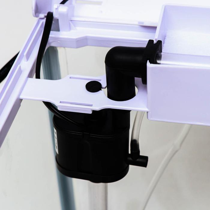 Аквариум SeaStar HX-320F в комплекте: LED-лампа, фильтр, 18 л, белый