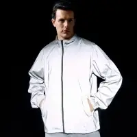 Ветровка Manifest 2.0 из светоотражающей ткани, серая, размер M/L