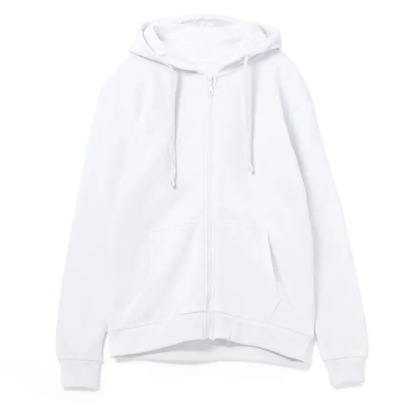 Толстовка на молнии с капюшоном Siverga Heavy 2.0, белая, размер S