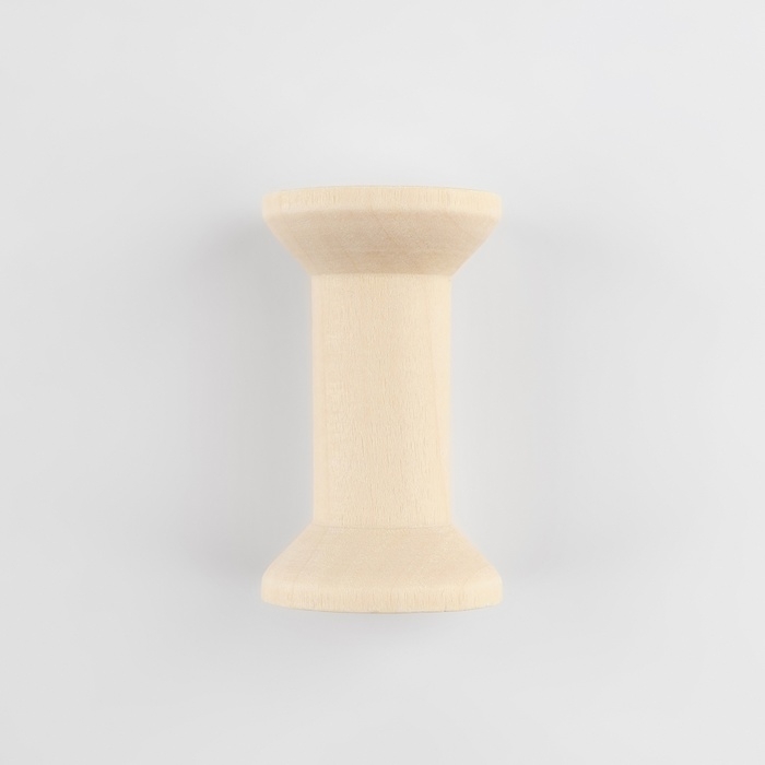 Набор деревянных катушек без покрытия, 5 шт, d = 3 &times; 5 см