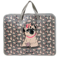 Папка с ручками А4, 335 х 265 х 60 мм, ErichKrause "Chilling Dog", 600 мкм, молния сверху, с принтом Папка с ручками А4, 335 х 265 х 60 мм, ErichKrause "Chilling Dog", 600 мкм, молния сверху, с принтом