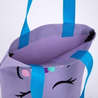 Шопер детский для девочки с допиками &laquo;Единорожик&raquo;, 32х23см