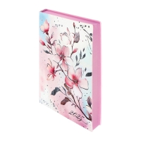 Ежедневник датир 2025г А6+ 176л ESCALADA САКУРА, мяг обл, иск кожа, тис ф, кр бл 70г/м2