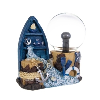 Плазменный шар "Побережье" синий 15х9х18 см RISALUX Плазменный шар "Побережье" синий 15х9х18 см RISALUX