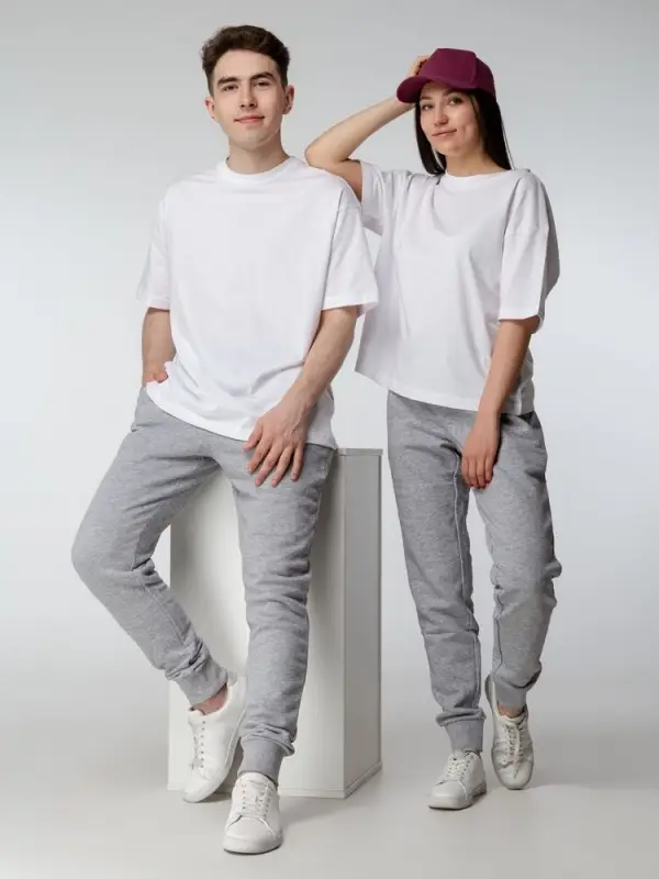 Джоггеры Jumbo, серый меланж, размер XXL