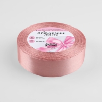 Лента атласная, 25 мм &times; 23 &plusmn; 1 м, цвет розовое золото №146