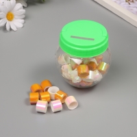 Клейкая лента пластик в банке "Перл. Белый и оранж" н-р 40 шт 1,2 см, дл.0,9 м 7х7х9 см Клейкая лента пластик в банке "Перл. Белый и оранж" н-р 40 шт 1,2 см, дл.0,9 м 7х7х9 см