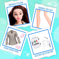 Кукла-модель шарнирная &laquo;Барбара в Милане&raquo; с аксессуарами, серия Вокруг света