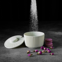 Сахарница &laquo;Вязание&raquo; 450 мл, цвет белый