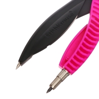 Циркуль пластиковый ErichKrause "Accent", 122мм, PVC чехол, микс Циркуль пластиковый ErichKrause "Accent", 122мм, PVC чехол, микс