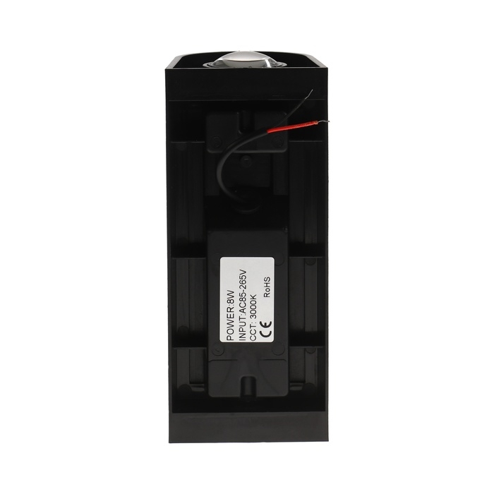 Светильник фасадный «Лампа», FSD-061, 8 Вт, 3000К, IP65, 220 В, пластик, черный Светильник фасадный «Лампа», FSD-061, 8 Вт, 3000К, IP65, 220 В, пластик, черный