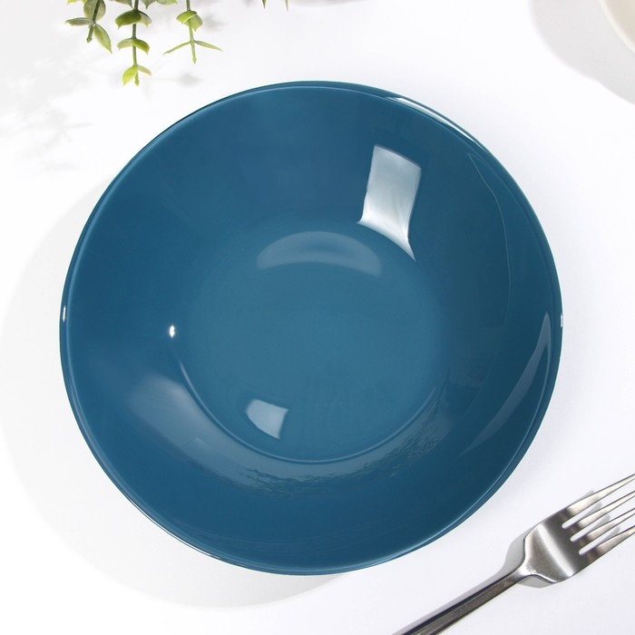 Тарелка cуповая &laquo;Дымчатый аметист&raquo;, d=20.8 см, цвет синий