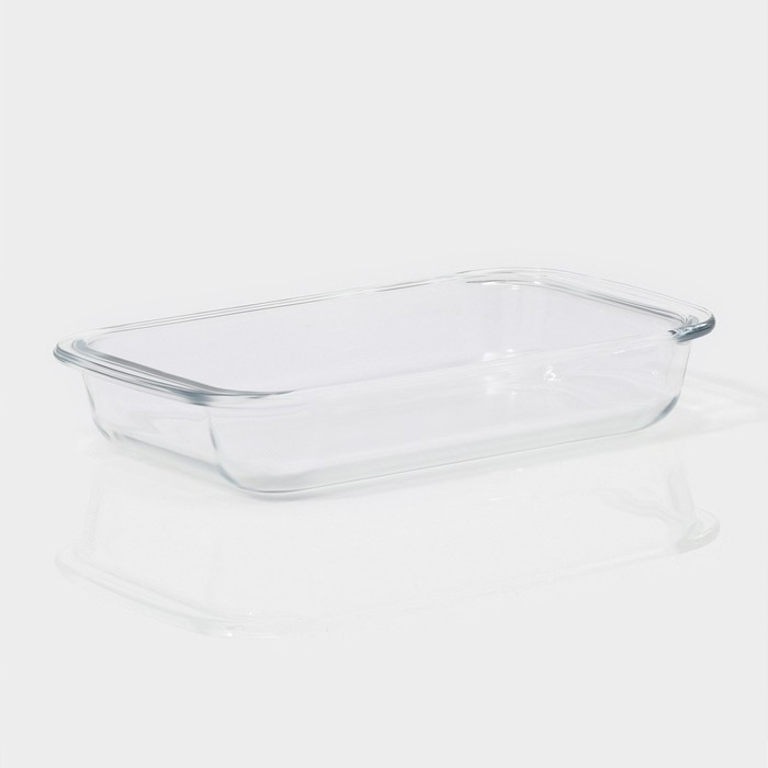 Форма для запекания и выпечки из жаропрочного стекла прямоугольная Доляна &laquo;Фуэго&raquo;, 1 л, 25,7&times;14,5&times;4,7 см