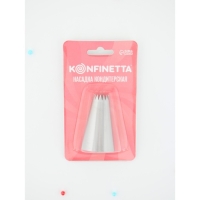 Насадка кондитерская KONFINETTA &laquo;Французская звезда&raquo;, d=3 см, выход d=1,2 см, нержавеющая сталь