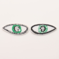 Набор термонаклеек «Глаза»: правый и левый, 1,4 × 3,5 см, овальный, цвет зелёный, 100 шт. Набор термонаклеек «Глаза»: правый и левый, 1,4 × 3,5 см, овальный, цвет зелёный, 100 шт.