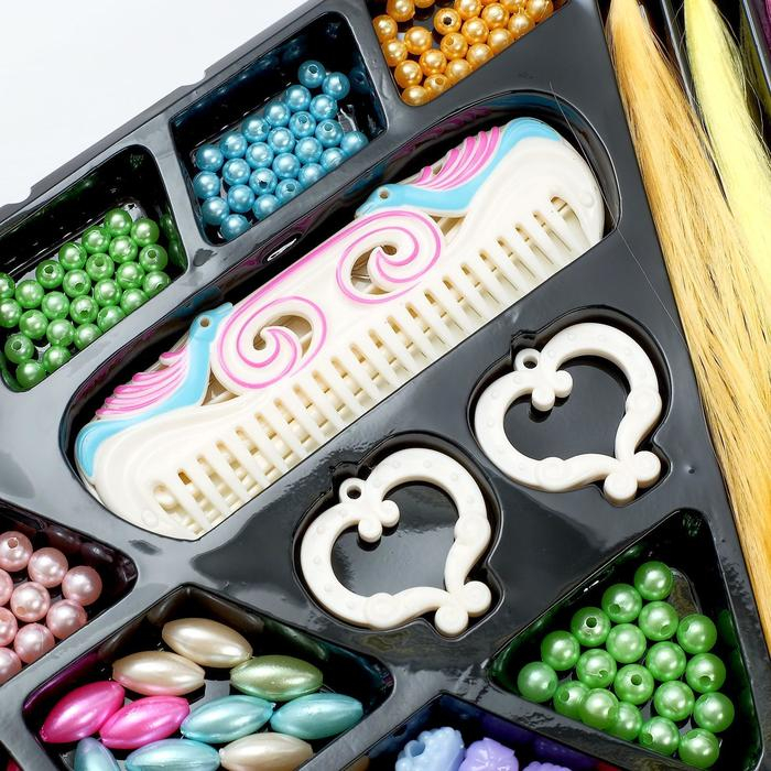 Набор парикмахера &laquo;Плетём косы&raquo; с аксессуарами для волос