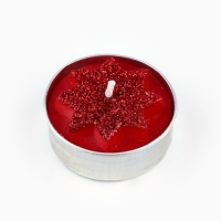 Свеча новогодняя чайная «Новый год: Много подарков», диам 4 см Свеча новогодняя чайная «Новый год: Много подарков», диам 4 см