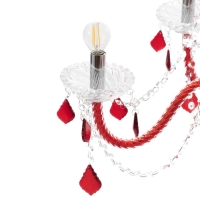 Люстра "Карина" 8хЕ14 40Вт красный 75х75х100-130см BayerLux Люстра "Карина" 8хЕ14 40Вт красный 75х75х100-130см BayerLux