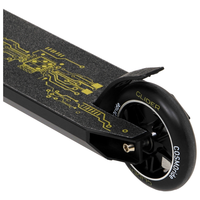Самокат трюковой COSMORIDE GLIDER CG2021, колёса PU 100 мм, ABEC 7, цвет жёлтый