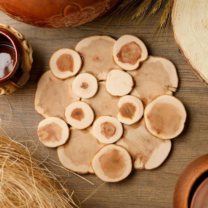 Подставка под горячее «Классика», D=20 см, можжевельник Подставка под горячее «Классика», D=20 см, можжевельник