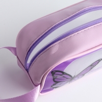 Косметичка на молнии, цвет сиреневый Косметичка на молнии, цвет сиреневый