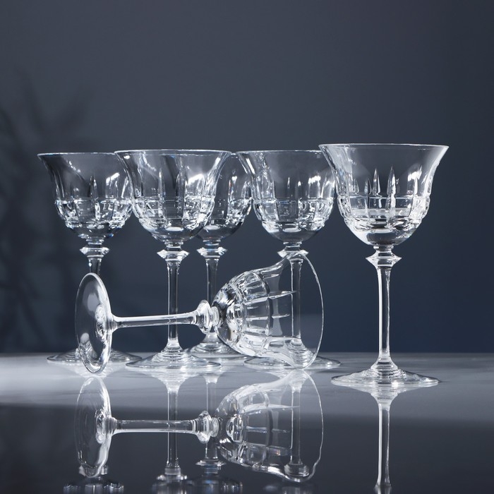 Набор фужеров хрустальных для вина, 160 мл, 6 шт Набор фужеров хрустальных для вина, 160 мл, 6 шт