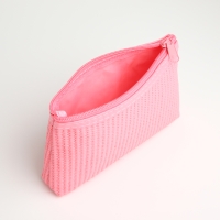 Набор косметичек 3 в 1 на молнии, цвет розовый