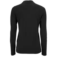 Рубашка поло женская с длинным рукавом Perfect LSL Women черный меланж, размер XXL